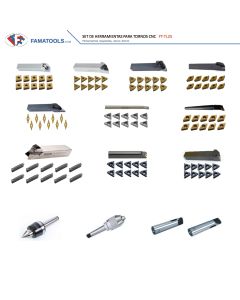 Set de Herramientas para CNC Tornos FT-TL25 (Imágenes ilustrativas, pueden variar al producto real)