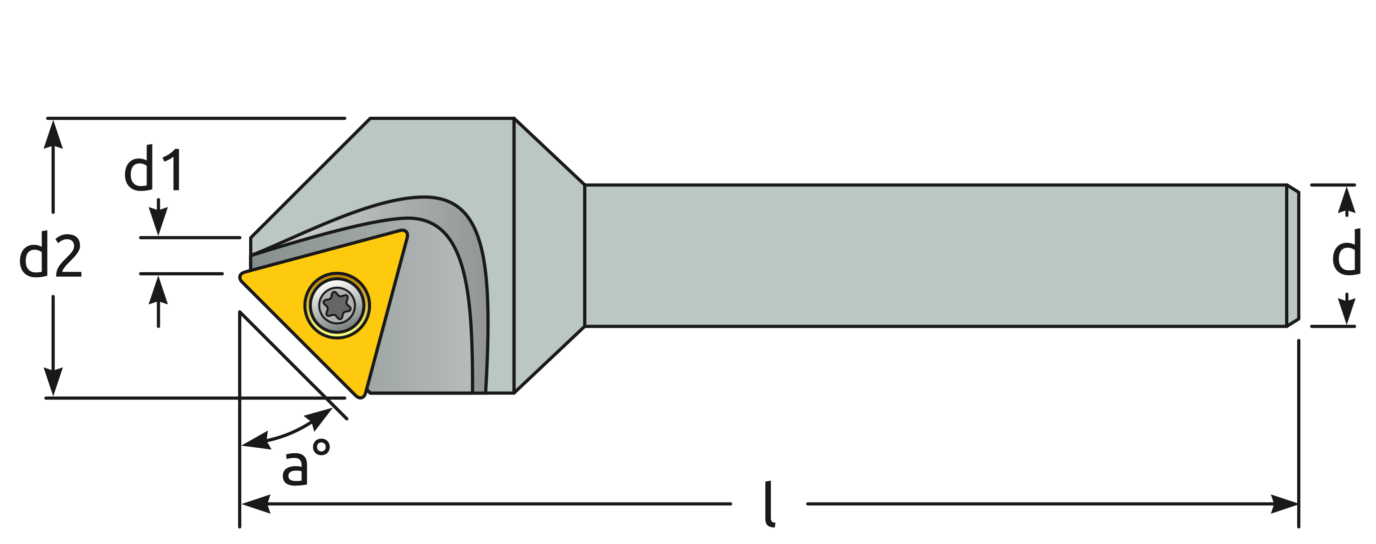Dimensiones del Porta insertos TC12
