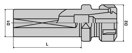 Dimensiones de Extensión Ø40mm para boquillas ER32