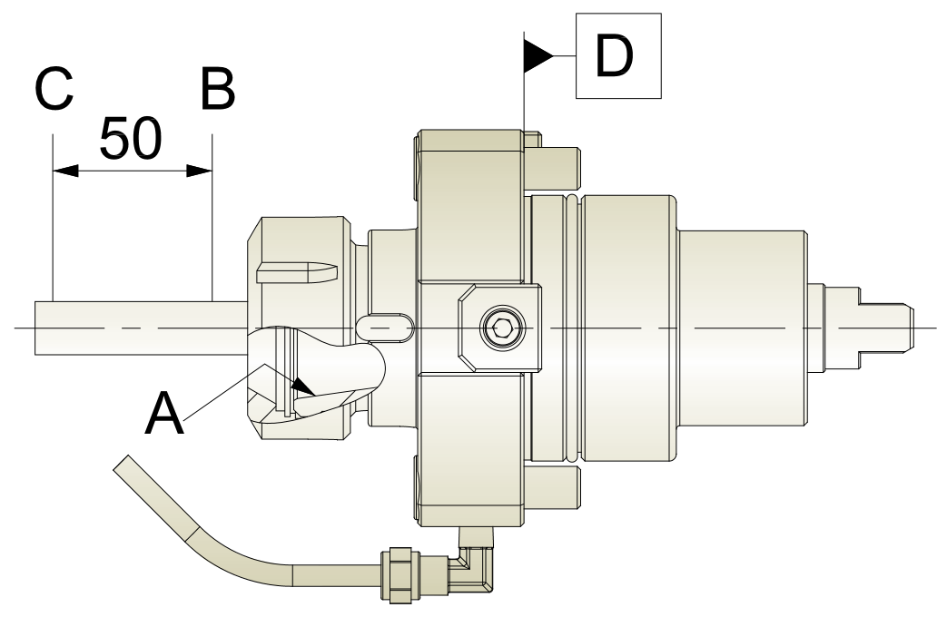 Precisión VDI dinámico axial